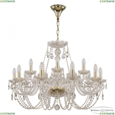 Люстра 101/10+5/300 G ★ Bohemia Ivele Crystal — купить в интернет магазине «ЛЮСТРАВИК»☀