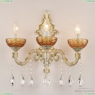 Бра AL7901B15/3/175 A WMG P Amber/M-1F ★ Bohemia Ivele Crystal — купить в интернет магазине «ЛЮСТРАВИК»☀
