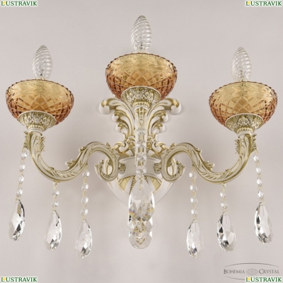 Бра AL7901B15/3/175 A WMG P Amber/M-1F ★ Bohemia Ivele Crystal — купить в интернет магазине «ЛЮСТРАВИК»☀