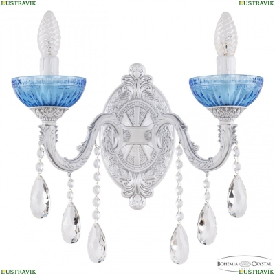 Бра AL7901B10/2/175 B WMN P Aquamarine/M-1G ★ Bohemia Ivele Crystal — купить в интернет магазине «ЛЮСТРАВИК»☀