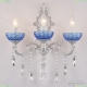 Бра AL7801B15/3/175 B WMN P Aquamarine/M-1F ★ Bohemia Ivele Crystal — купить в интернет магазине «ЛЮСТРАВИК»☀