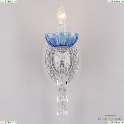 Бра AL7801B10/1/175 B WMN P Aquamarine/M-1H ★ Bohemia Ivele Crystal — купить в интернет магазине «ЛЮСТРАВИК»☀
