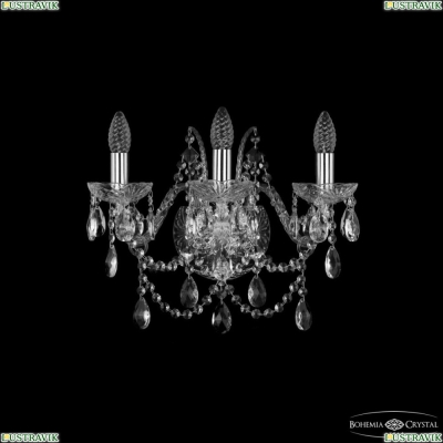 Бра 1411B/3/160 Ni ★ Bohemia Ivele Crystal — купить в интернет магазине «ЛЮСТРАВИК»☀
