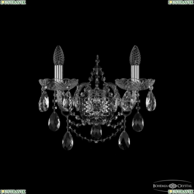 Бра 1411B/2/160/XL Ni ★ Bohemia Ivele Crystal — купить в интернет магазине «ЛЮСТРАВИК»☀