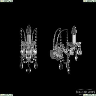 Бра 1411B/1/141 Ni ★ Bohemia Ivele Crystal — купить в интернет магазине «ЛЮСТРАВИК»☀