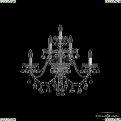Бра 1409B/3+2+1/240/XL Ni ★ Bohemia Ivele Crystal — купить в интернет магазине «ЛЮСТРАВИК»☀