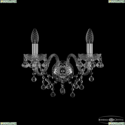 Бра 1409B/2/160 Ni ★ Bohemia Ivele Crystal — купить в интернет магазине «ЛЮСТРАВИК»☀