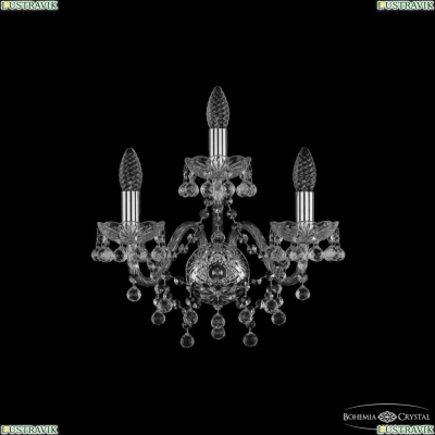 Бра 1409B/2+1/160 Ni ★ Bohemia Ivele Crystal — купить в интернет магазине «ЛЮСТРАВИК»☀