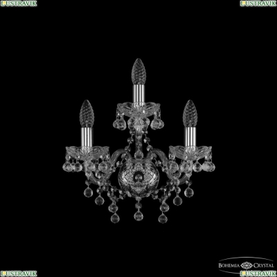 Бра 1409B/2+1/141 Ni ★ Bohemia Ivele Crystal — купить в интернет магазине «ЛЮСТРАВИК»☀