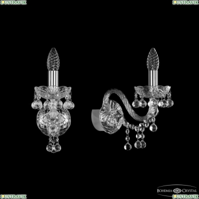 Бра 1409B/1/160 Ni ★ Bohemia Ivele Crystal — купить в интернет магазине «ЛЮСТРАВИК»☀