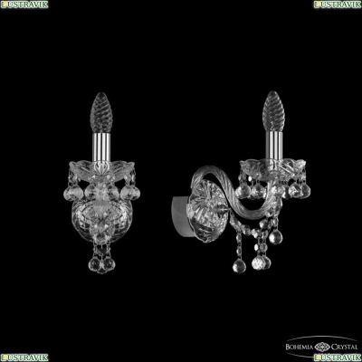 Бра 1409B/1/141 Ni ★ Bohemia Ivele Crystal — купить в интернет магазине «ЛЮСТРАВИК»☀