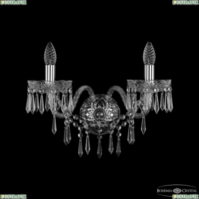 Бра 1403B/2/195/XL Ni ★ Bohemia Ivele Crystal — купить в интернет магазине «ЛЮСТРАВИК»☀