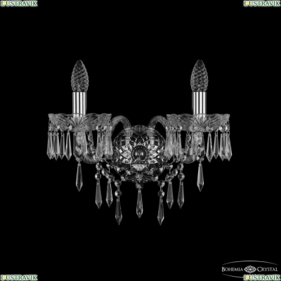 Бра 1403B/2/160/XL Ni ★ Bohemia Ivele Crystal — купить в интернет магазине «ЛЮСТРАВИК»☀