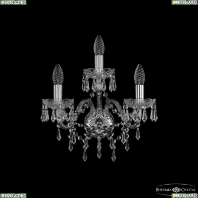 Бра 1403B/2+1/160 Ni ★ Bohemia Ivele Crystal — купить в интернет магазине «ЛЮСТРАВИК»☀