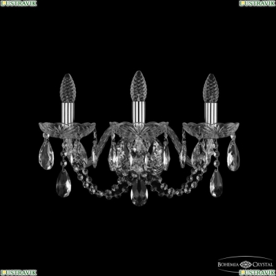 Бра 1402B/3/160/XL Ni ★ Bohemia Ivele Crystal — купить в интернет магазине «ЛЮСТРАВИК»☀