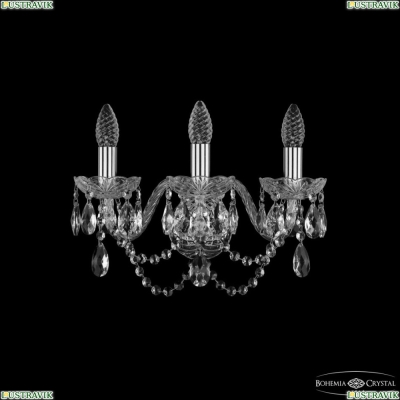 Бра 1402B/3/160 Ni ★ Bohemia Ivele Crystal — купить в интернет магазине «ЛЮСТРАВИК»☀