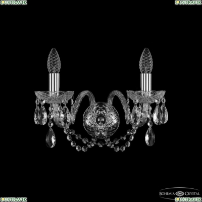 Бра 1402B/2/160 Ni ★ Bohemia Ivele Crystal — купить в интернет магазине «ЛЮСТРАВИК»☀