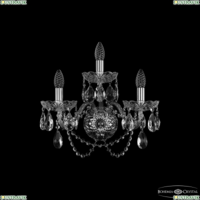 Бра 1402B/2+1/160/XL Ni ★ Bohemia Ivele Crystal — купить в интернет магазине «ЛЮСТРАВИК»☀