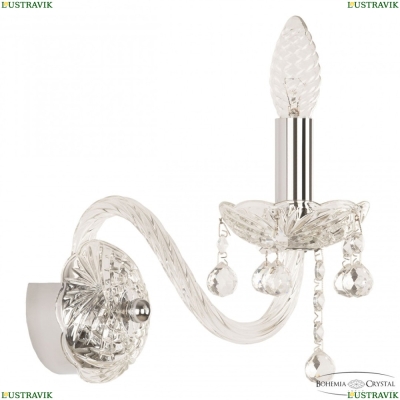 Бра 108B/1/165 Ni ★ Bohemia Ivele Crystal — купить в интернет магазине «ЛЮСТРАВИК»☀