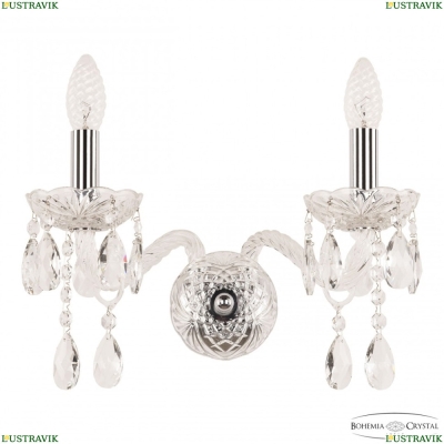 Бра 107B/2/165 Ni ★ Bohemia Ivele Crystal — купить в интернет магазине «ЛЮСТРАВИК»☀