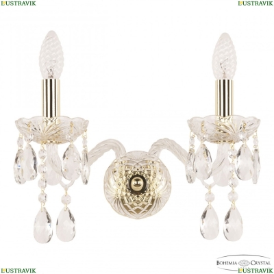 Бра 107B/2/165 G ★ Bohemia Ivele Crystal — купить в интернет магазине «ЛЮСТРАВИК»☀