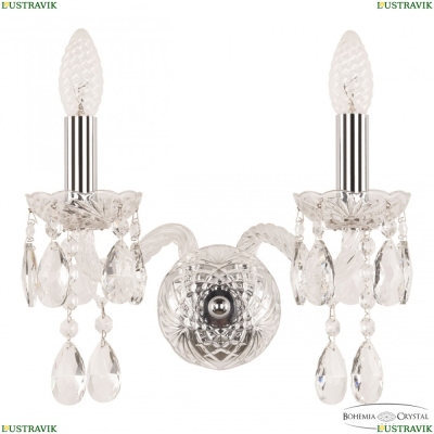 Бра 107B/2/141 Ni ★ Bohemia Ivele Crystal — купить в интернет магазине «ЛЮСТРАВИК»☀