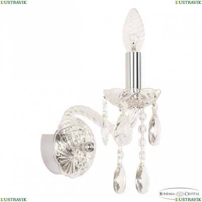 Бра 107B/1/141 Ni ★ Bohemia Ivele Crystal — купить в интернет магазине «ЛЮСТРАВИК»☀