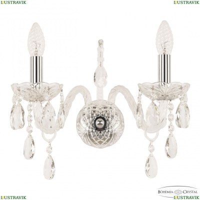 Бра 105B/2/165 Ni ★ Bohemia Ivele Crystal — купить в интернет магазине «ЛЮСТРАВИК»☀