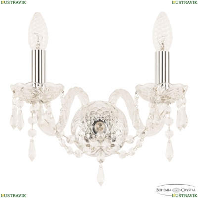 Бра 104B/2/141 Ni ★ Bohemia Ivele Crystal — купить в интернет магазине «ЛЮСТРАВИК»☀