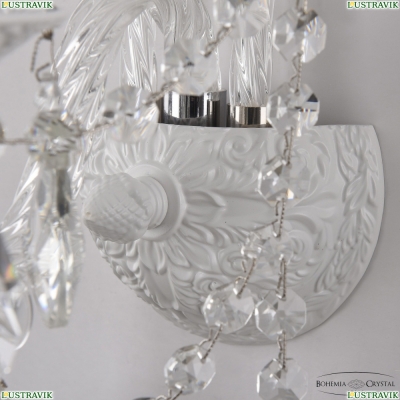 Бра AL16311B/1/141 WM ★ Bohemia Ivele Crystal — купить в интернет магазине «ЛЮСТРАВИК»☀