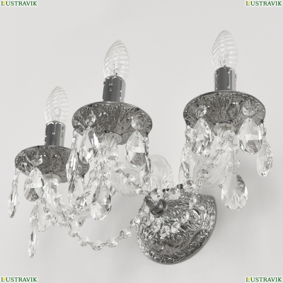 Бра AL16302B/3/141 CG ★ Bohemia Ivele Crystal — купить в интернет магазине «ЛЮСТРАВИК»☀