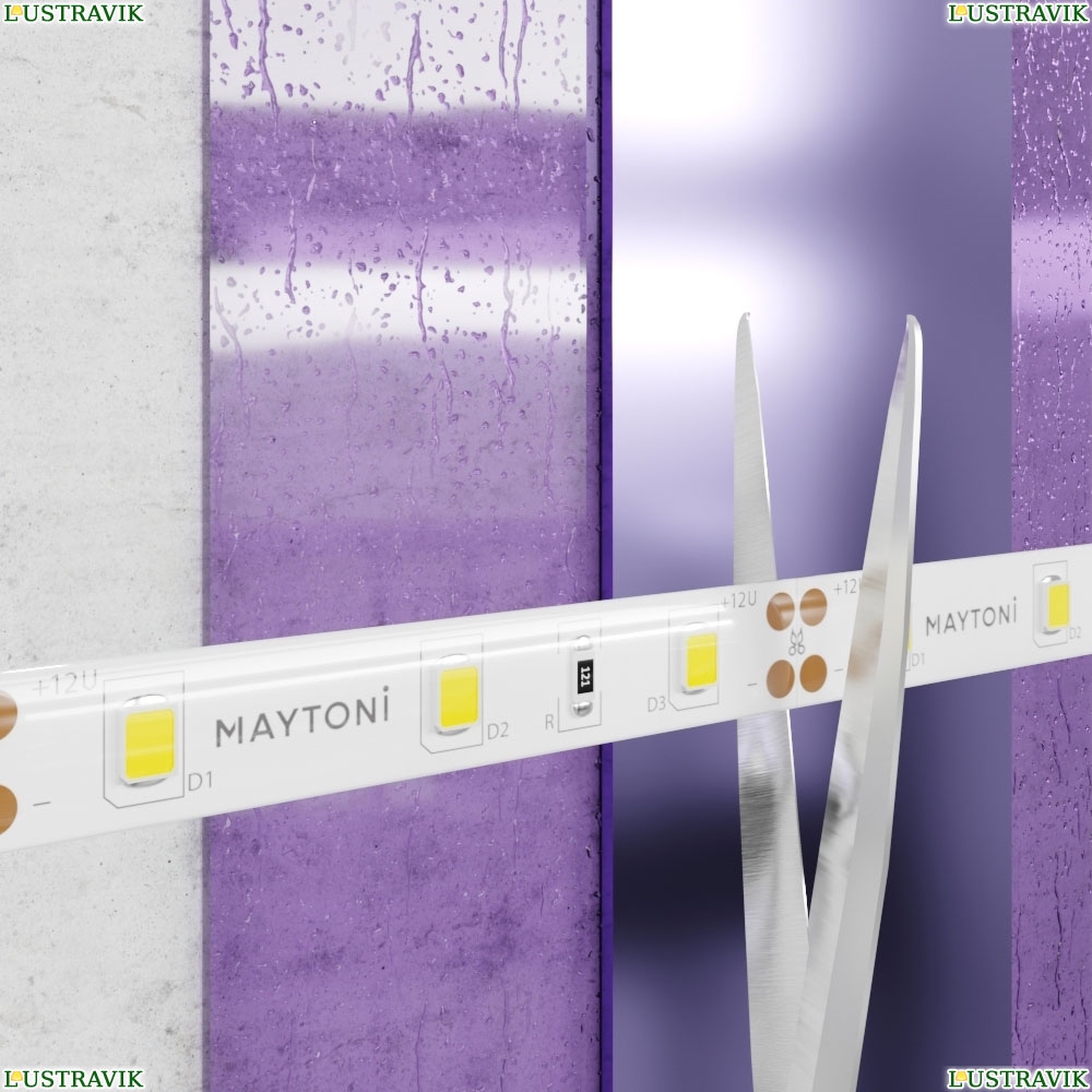 5М. Светодиодная Лента Белого Цвета 4000К, 7,2W, 12V, 60Led, Ip20 20005 ★ Maytoni — купить в интернет магазине ЛЮСТРАВИК☀