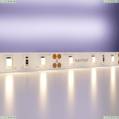 5М. Светодиодная Лента Теплого Цвета 3000К, 7,2W, 12V, 60Led, Ip20 20001 ★ Maytoni — купить в интернет магазине ЛЮСТРАВИК☀