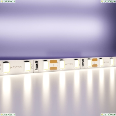 5М. Светодиодная Лента Белого Цвета 4000К, 9,6W, 12V, 60Led, Ip20 20011 ★ Maytoni — купить в интернет магазине ЛЮСТРАВИК☀