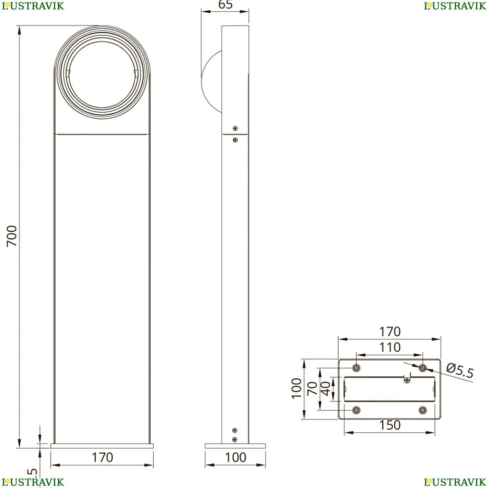Светильник A1831PA-1BK ★ Arte Lamp — купить в интернет магазине ЛЮСТРАВИК☀