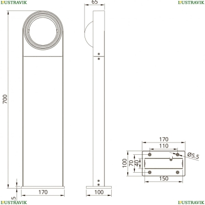 Светильник A1831PA-1BK ★ Arte Lamp — купить в интернет магазине ЛЮСТРАВИК☀