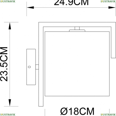 Бра A5031AP-1PB ★ Arte Lamp — купить в интернет магазине ЛЮСТРАВИК☀