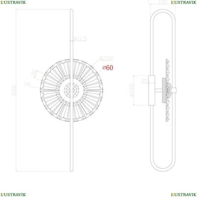 Светильник A2563AP-1PB ★ Arte Lamp — купить в интернет магазине ЛЮСТРАВИК☀