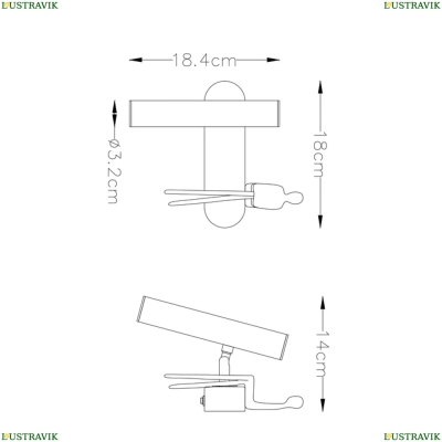 Бра A2173AP-1BK ★ Arte Lamp — купить в интернет магазине ЛЮСТРАВИК☀