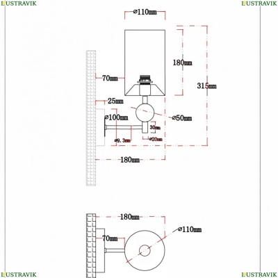 Бра A4027AP-1PB ★ Arte Lamp — купить в интернет магазине ЛЮСТРАВИК☀