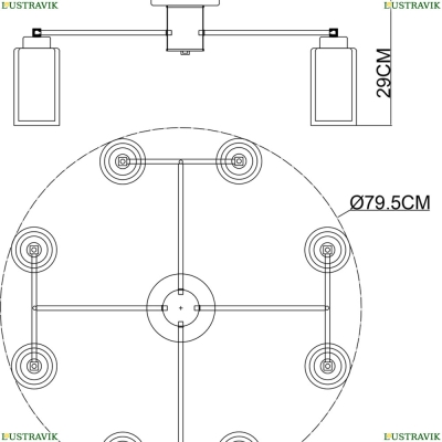 Люстру A7027PL-8BK ★ Arte Lamp — купить в интернет магазине ЛЮСТРАВИК☀