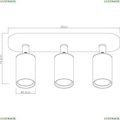 Спот A3226PL-3WH ★ Arte Lamp — купить в интернет магазине ЛЮСТРАВИК☀