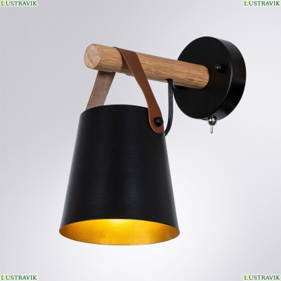 Бра A7032AP-1BK ★ Arte Lamp — купить в интернет магазине ЛЮСТРАВИК☀