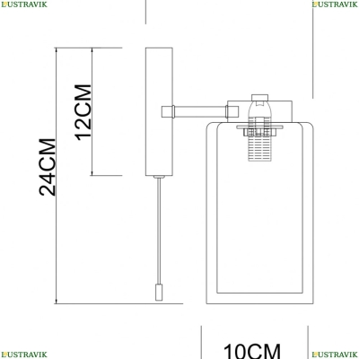 Бра A7027AP-1BK ★ Arte Lamp — купить в интернет магазине ЛЮСТРАВИК☀