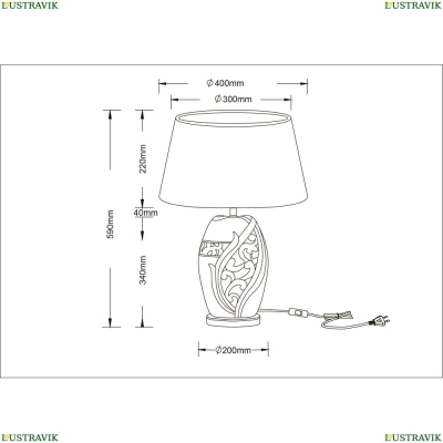 Настольную Лампу A4064LT-1BR ★ Arte Lamp — купить в интернет магазине ЛЮСТРАВИК☀
