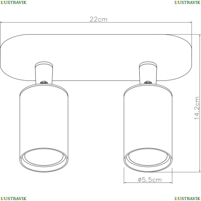 Спот A3226PL-2WH ★ Arte Lamp — купить в интернет магазине ЛЮСТРАВИК☀