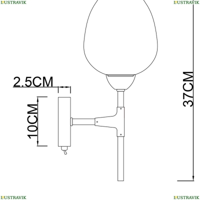 Бра A4103AP-1CC ★ Arte Lamp — купить в интернет магазине ЛЮСТРАВИК☀