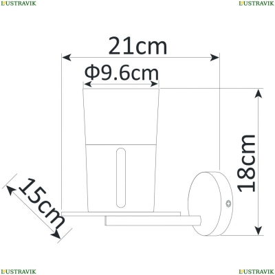 Бра A9484AP-1CC ★ Arte Lamp — купить в интернет магазине ЛЮСТРАВИК☀