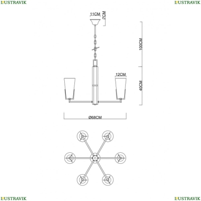 Светильник 4503/17 LM-6 ★ Divinare — купить в интернет магазине ЛЮСТРАВИК☀
