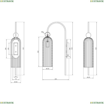 Бра MOD302WL-01W ★ Maytoni — купить в интернет магазине ЛЮСТРАВИК☀